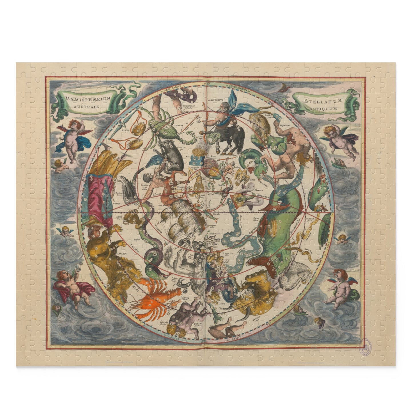 Puzzle cielo del hemisferio sur del atlas Harmonia Macrocosmica (500 pcs)