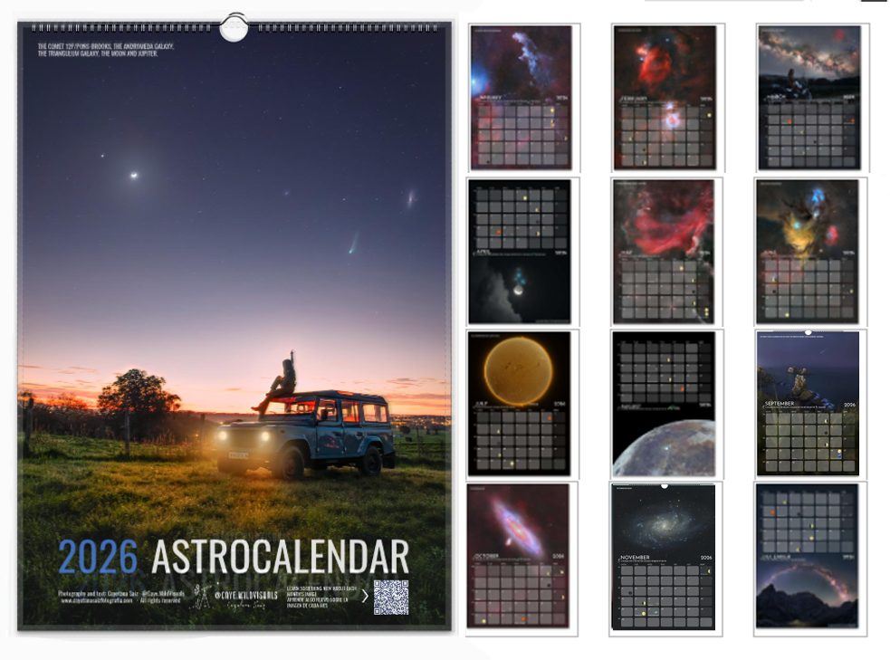 AstroCalendar 2026 CayeWildVisuals ENGLISH