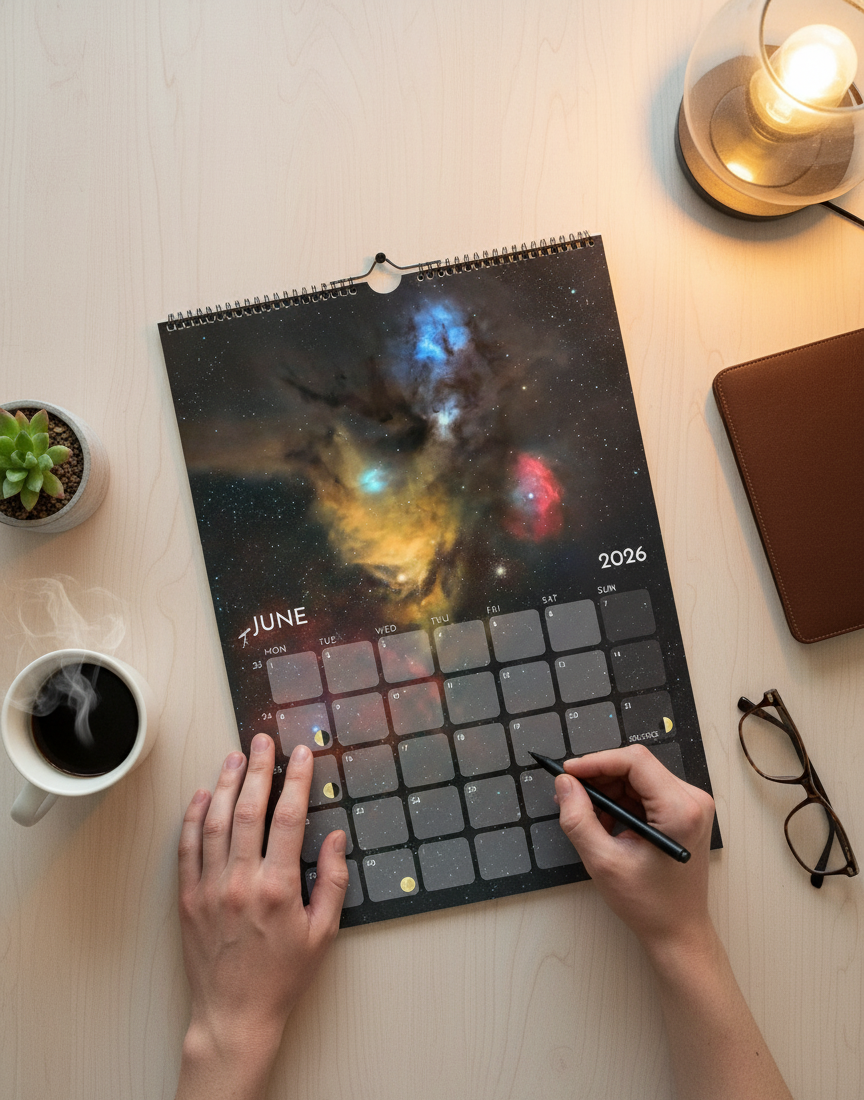 AstroCalendario 2026 CayeWildVisuals ESPAÑOL