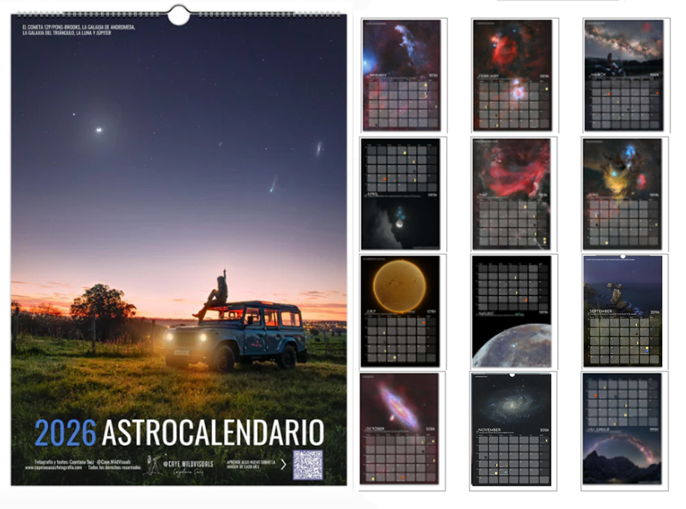 AstroCalendario 2026 CayeWildVisuals ESPAÑOL